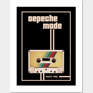 Depeche Mode Music Retro Cassette Tape Posters and Art